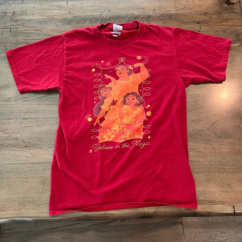 Disneys Encanto Red Graphic T-Shirt with Magical Design